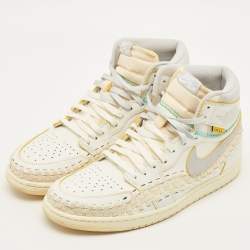 مملوكة مسبقًا Air Jordans Jordan 1 Retro OG SP Union LA Bephies Beauty Supply Summer of ‘96 Size 45.5 Multicolor Leather High Top Sneakers