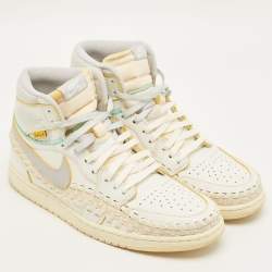 مملوكة مسبقًا Air Jordans Jordan 1 Retro OG SP Union LA Bephies Beauty Supply Summer of ‘96 Size 45.5 Multicolor Leather High Top Sneakers