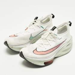 مملوكة مسبقًا Nike Air Zoom Alpha Size 44.5 White Mesh Next% Watermelon Low Top Sneakers
