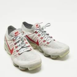 Pre Owned حذاء رياضي نايك أير فابورماكس أو جي نسيج محبوك رمادي رباط للأ�على مقاس 44