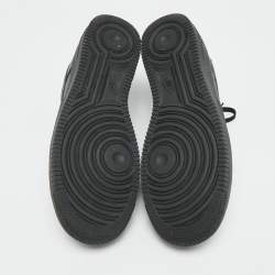 مملوكة مسبقًا حذاء رياضي نايك إير فورس 1 لو سوبريم جلد أسود برباط مقاس 45.5