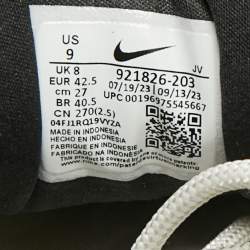 Pre Owned Nike Air Max 97 Size 42.5 Tricolor Leather and Mesh Neutral Olive Gum  Lace Up Sneakers