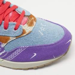 Pre Owned Nike Air Max 1 SP Concepts Far Out Size 45.5 Multicolor Canvas and Denim Low Top Sneakers