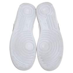 Nike Air Force One White Leather Utility Low Top Sneakers Size 42.5