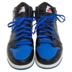 Nike Blue/Black Leather Dunk High CMFT Sneakers Size 41