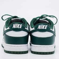 Nike Green Leather Dunk Low Top Sneakers Size 47 