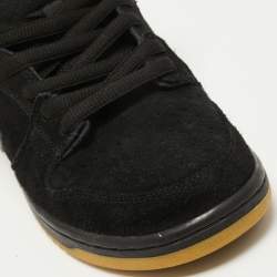 Nike Black Suede SB Dunk Low Pro Sneakers Size 42.5