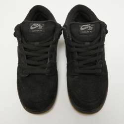 Nike Black Suede SB Dunk Low Pro Sneakers Size 42.5
