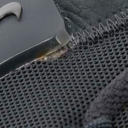 Pre Owned Nike Air X Fear Of God Black Leather and Mesh High Top Sneakers Size 42.5