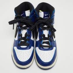Pre Owned Nike x Ambush Blue/White Leather Dunk High Deep Royal Sneakers Size 42