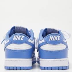 Nike Blue/White Leather Dunk Low Cools Down “Polar Blue” Sneakers Size 45