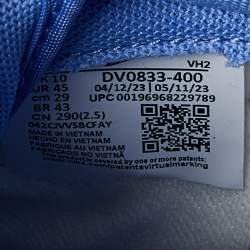 Nike Blue/White Leather Dunk Low Cools Down “Polar Blue” Sneakers Size 45