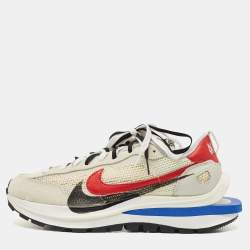 Nike x Sacai Multicolor Mesh and Suede Vaporwaffle Sport Fuchsia Game Royal Sneakers Size 43