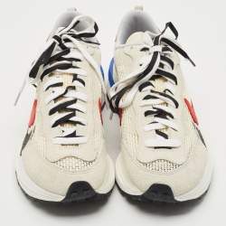 Nike x Sacai Multicolor Mesh and Suede Vaporwaffle Sport Fuchsia Game Royal Sneakers Size 43