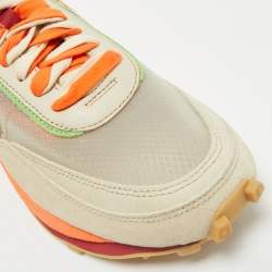 Nike x Sacai Multicolor Suede and Mesh LD Waffle CLOT Kiss of Death Orange Blaze Sneakers Size 42.5