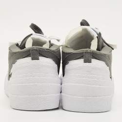 Pre Owned حذاء رياضي نايك أكس - ساسيا - بليزر منخفض من أعلى جلد أخضر/ رمادي مقاس 38.5