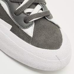 Pre Owned حذاء رياضي نايك أكس - ساسيا - بليزر منخفض من أعلى جلد أخضر/ رمادي مقاس 38.5