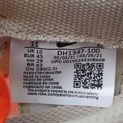 Pre Owned Nike x Sacai LD Waffle CLOT Kiss of Death Size 45 Multicolor Leather and Suede Low Top Sneakers