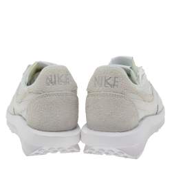 Nike x Sacai White Suede and Nylon LD Waffle Sneakers Size 42.5