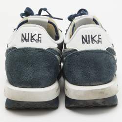 Nike x Sacai Navy Blue Mesh and Suede LD Waffle SF Blue Void Sneakers Size 46