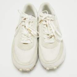 Nike x Sacai White/Grey Suede and Nylon LD Waffle Sneakers Size 46