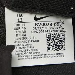 Nike x Sacai Black/Grey Suede and Nylon LD Waffle Sneakers Size 46