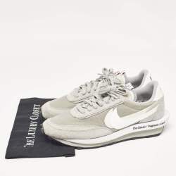 Nike x Sacai Grey Suede and Mesh LD Waffle SF Fragment Grey Sneakers Size 46