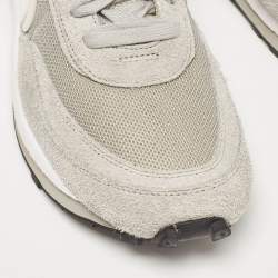 Nike x Sacai Grey Suede and Mesh LD Waffle SF Fragment Grey Sneakers Size 46