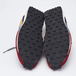 Nike x Sacai Multicolor Mesh and Leather LDWaffle Varsity Blue Sneakers Size 46