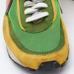 Nike x Sacai Multicolor Mesh and Leather LDWaffle Green Gusto Sneakers Size 46