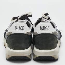 Nike x Sacai Multicolor Leather and Mesh Vaporwaffle Lace Up Sneakers Size 46
