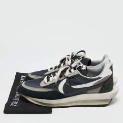 Nike x Sacai Multicolor Leather and Mesh Vaporwaffle Lace Up Sneakers Size 46