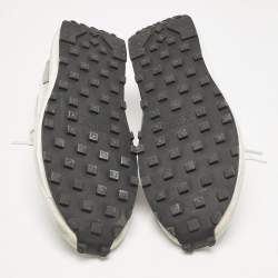 Nike x Sacai Grey/White  Mesh And Suede Vaporwaffle Low Top Sneakers Size 46