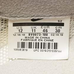 Nike x Sacai Grey/White  Mesh And Suede Vaporwaffle Low Top Sneakers Size 46