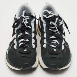 Nike x Sacai Black/White Mesh and Suede Vaporwaffle Sneakers Size 43