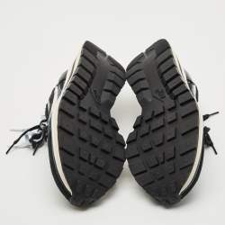 Nike x Sacai Black/White Mesh and Suede Vaporwaffle Sneakers Size 43
