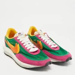 Nike x Sacai Multicolor Leather and Mesh LD Waffle Sneakers Size 42.5