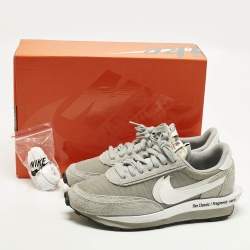 مملوكة مسبقًا Nike x Sacai LD Waffle SF Fragment Grey Size 42.5 Grey Suede and Mesh Low Top Sneakers
