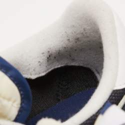 Nike x Sacai Navy Blue/White  Mesh And Suede Vaporwaffle Low Top Sneakers Size 46