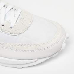 Nike x Sacai White Suede,Leather and Nylon LD Waffle Sneakers Size 46