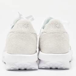Nike x Sacai White Suede,Leather and Nylon LD Waffle Sneakers Size 46