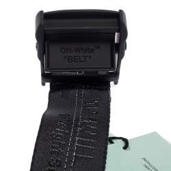 Pre Owned Off-White Black Nylon Classic Industrial Belt 200CM
