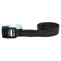 Pre Owned Off-White Black Nylon Classic Industrial Belt 200CM