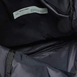 Pre Owned Off-White Black Nylon Industrial Puffy Backpack