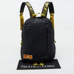 Pre Owned Off-White Black Nylon Industrial Puffy Backpack