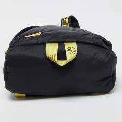 Pre Owned Off-White Black Nylon Industrial Puffy Backpack