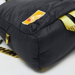 Pre Owned Off-White Black Nylon Industrial Puffy Backpack