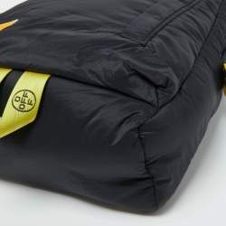 Pre Owned Off-White Black Nylon Industrial Puffy Backpack