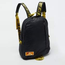 Pre Owned Off-White Black Nylon Industrial Puffy Backpack