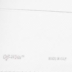 Pre Owned Off-White White Leather Arrow Card Holder